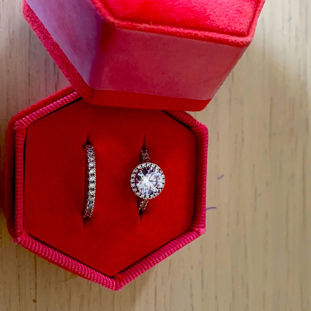 Sterling Silver wedding set